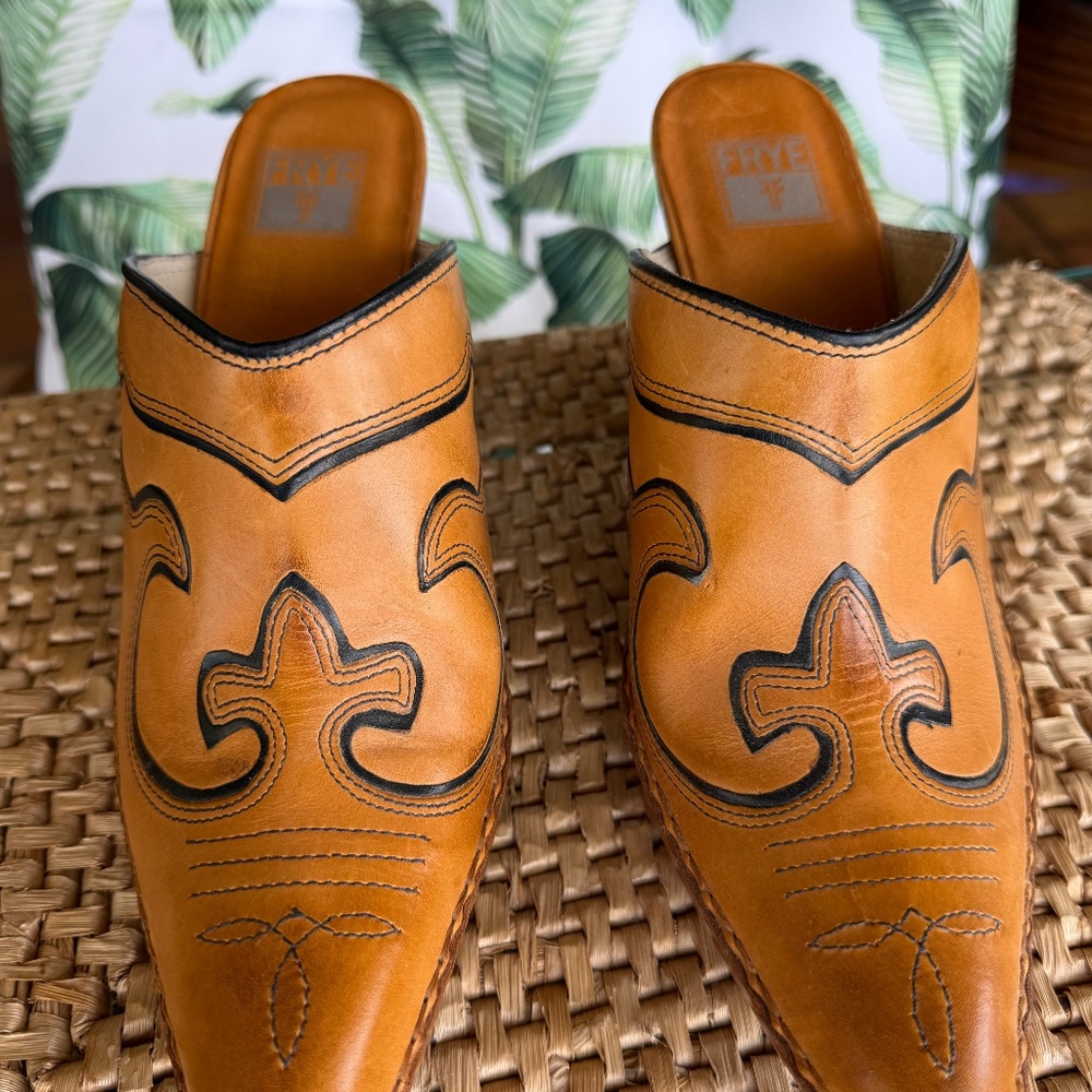 Frye Western Mules